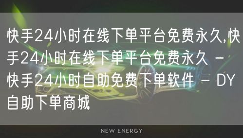 快手24小时在线下单平台免费永久,快手2